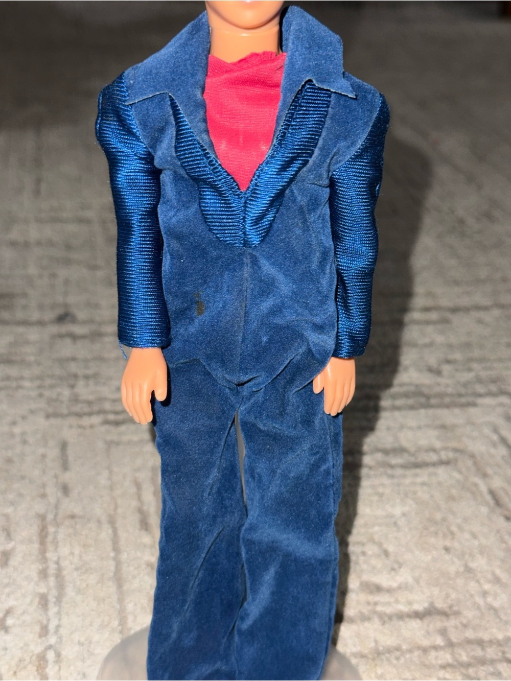 Barbie Mattel Ken vintage blue velvet 1 pc outfit